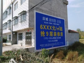 鹰潭墙体广告质量分析